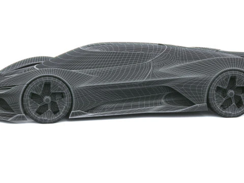 Chevrolet Corvette CX Concept 2025 LowPoly Modelo 3D