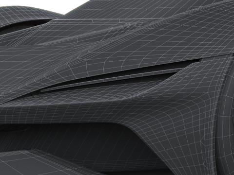 Chevrolet Corvette CX Concept 2025 LowPoly Modello 3D