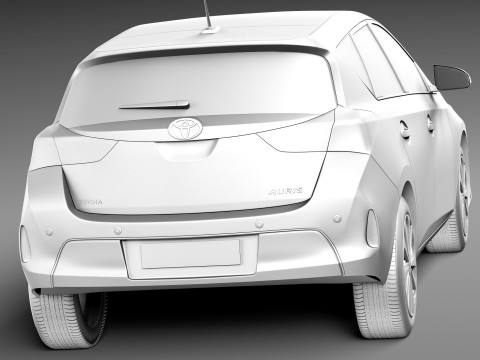 Toyota Auris 2013 3D Model