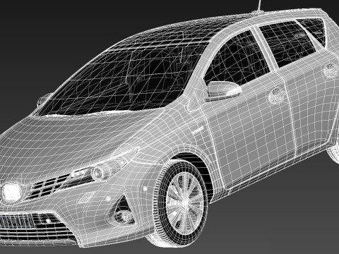 Toyota Auris 2013 3D Model