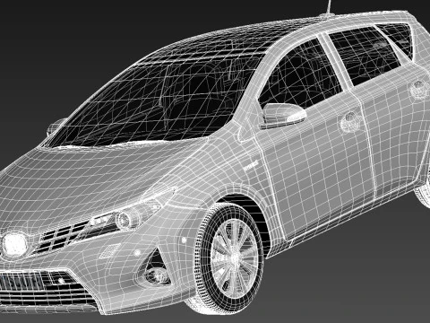 Toyota Auris 2013 3D Model