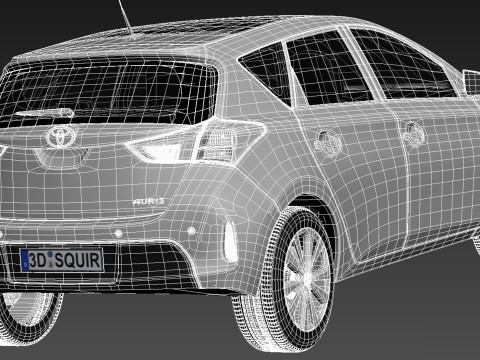 Toyota Auris 2013 3D Model