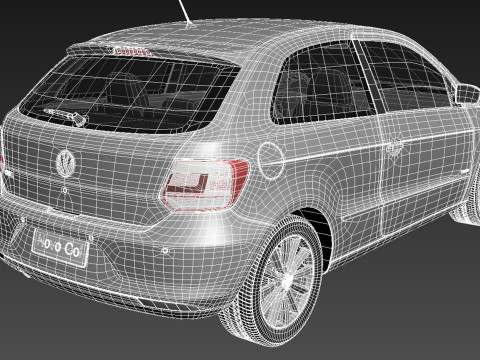 Volkswagen Gol 2013 3D 模型