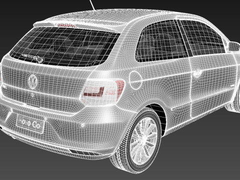 Volkswagen Gol 2013 3D 模型