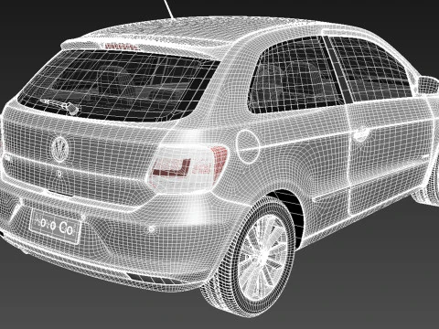 Volkswagen Gol 2013 3D Model