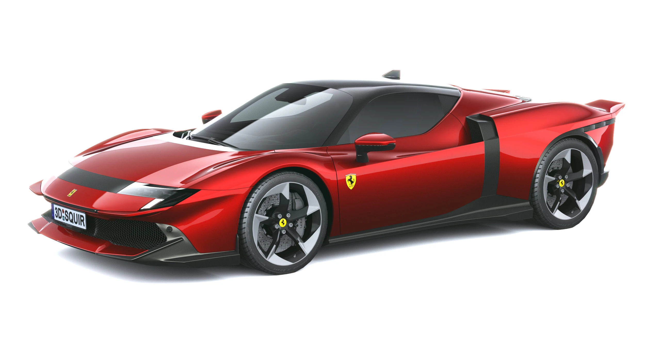 Ferrari 849 Testarossa 2026 LowPoly Modello 3D .c4d .max .obj .3ds .fbx .stl .blend