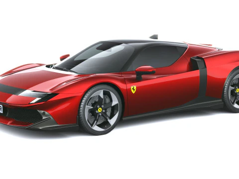 Ferrari 849 Testarossa 2026 LowPoly Modello 3D