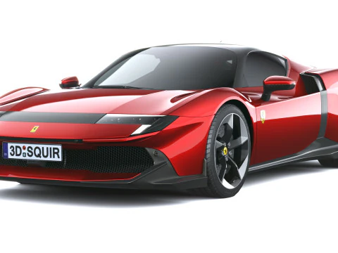 Ferrari 849 Testarossa 2026 LowPoly Modello 3D