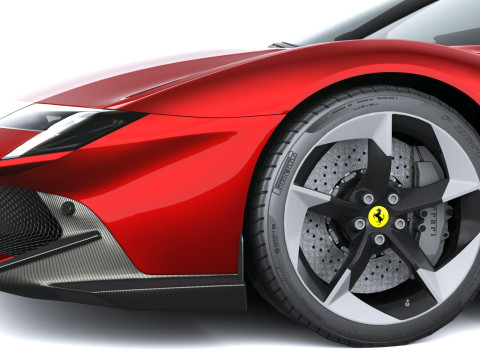 Ferrari 849 Testarossa 2026 LowPoly 3D Model