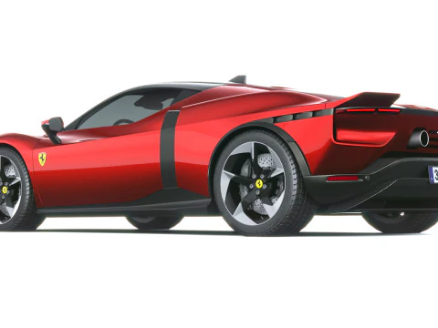 Ferrari 849 Testarossa 2026 LowPoly Modello 3D