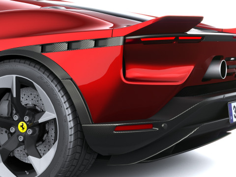 Ferrari 849 Testarossa 2026 LowPoly 3D Model