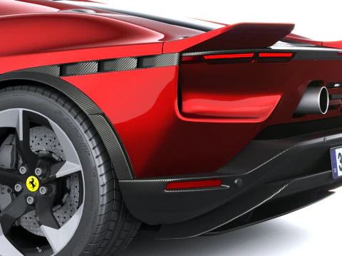 Ferrari 849 Testarossa 2026 LowPoly Modello 3D