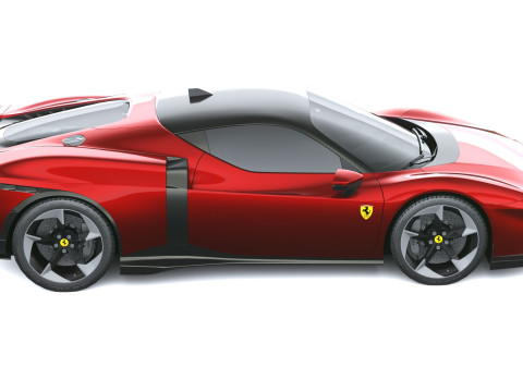 Ferrari 849 Testarossa 2026 LowPoly 3D Model