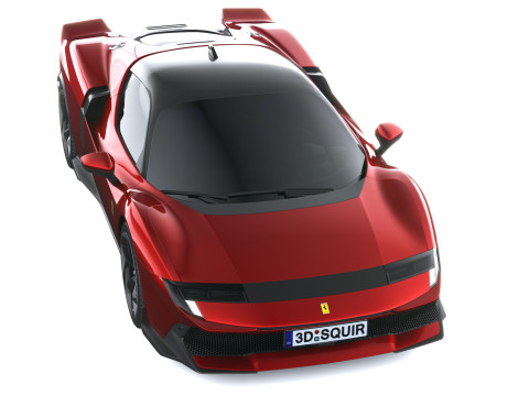 Ferrari 849 Testarossa 2026 LowPoly 3D Model