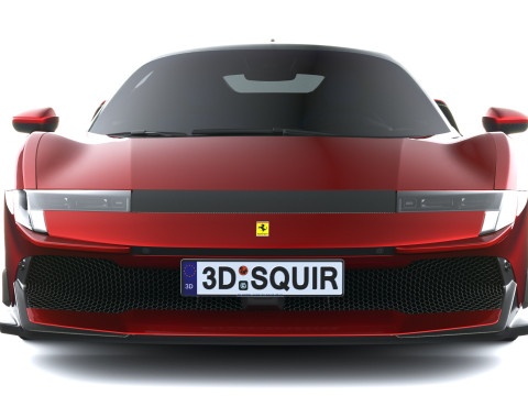 Ferrari 849 Testarossa 2026 LowPoly 3D Model