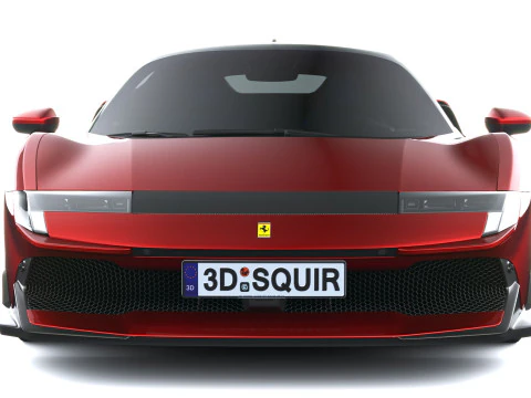 Ferrari 849 Testarossa 2026 LowPoly Modello 3D