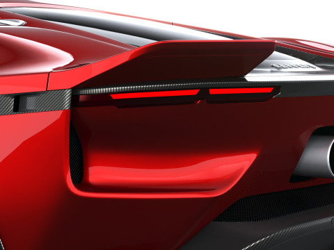 Ferrari 849 Testarossa 2026 LowPoly 3D Model