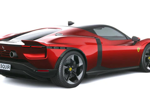 Ferrari 849 Testarossa 2026 LowPoly Modello 3D