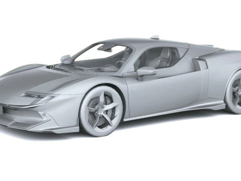 Ferrari 849 Testarossa 2026 LowPoly Modello 3D