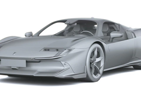 Ferrari 849 Testarossa 2026 LowPoly Modello 3D