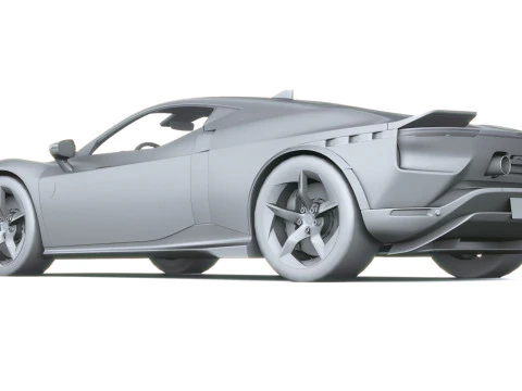 Ferrari 849 Testarossa 2026 LowPoly Modello 3D