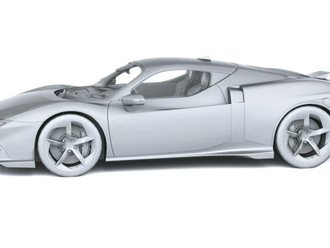 Ferrari 849 Testarossa 2026 LowPoly Modello 3D