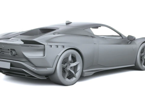 Ferrari 849 Testarossa 2026 LowPoly Modello 3D