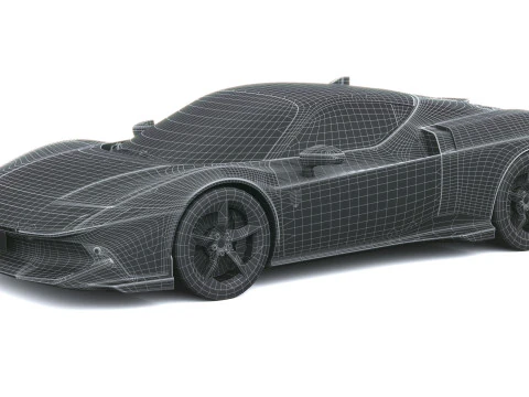 Ferrari 849 Testarossa 2026 LowPoly Modello 3D
