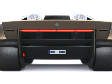 Ferrari F76 Concept 2025 LowPoly 3D Model