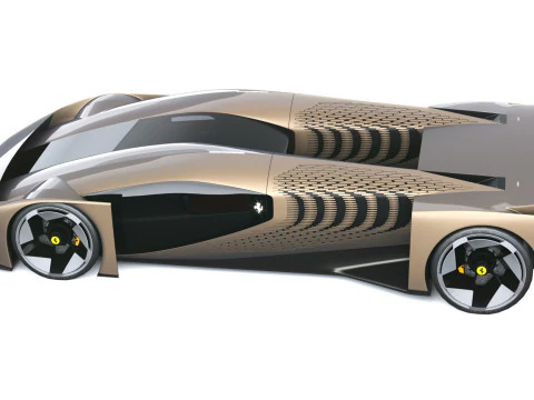 Ferrari F76 Concept 2025 LowPoly 3D Model