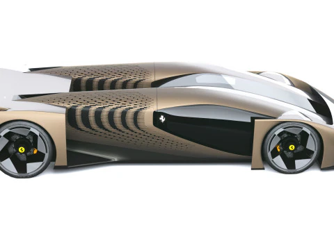 Ferrari F76 Concept 2025 LowPoly 3D Model