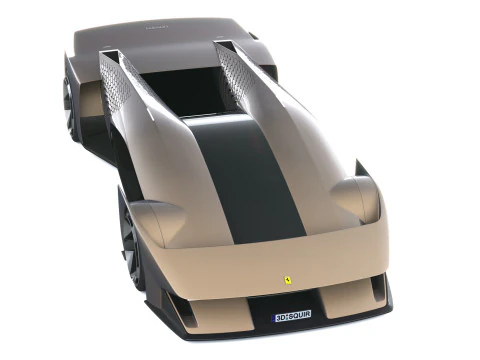 Ferrari F76 Concept 2025 LowPoly 3D Model