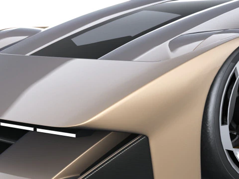 Ferrari F76 Concept 2025 LowPoly 3D Model