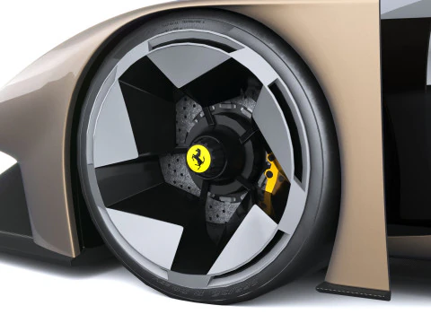 Ferrari F76 Concept 2025 LowPoly 3D Model