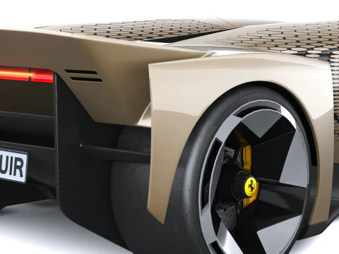 Ferrari F76 Concept 2025 LowPoly 3D Model