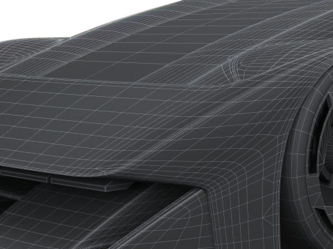 Ferrari F76 Concept 2025 LowPoly 3D Model