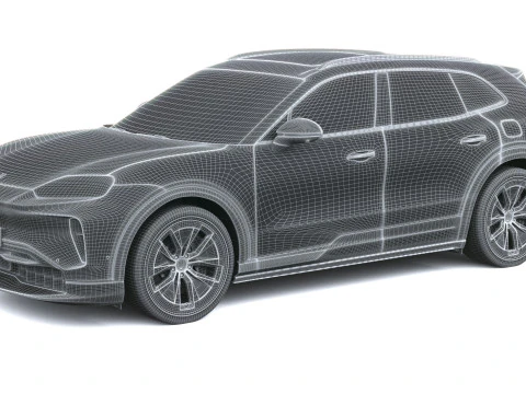 Porsche Cayenne Electric 2027 3D Model