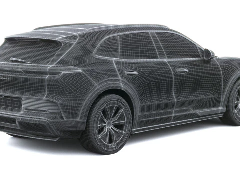 Porsche Cayenne Electric 2027 3D Model