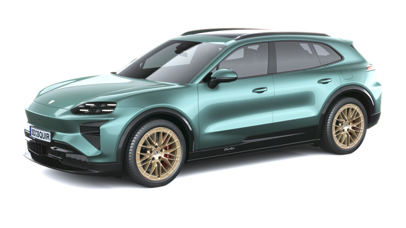 Porsche Cayenne Turbo El&eacute;trico 2027 Modelo 3D .c4d .max .obj .3ds .fbx .stl .blend 