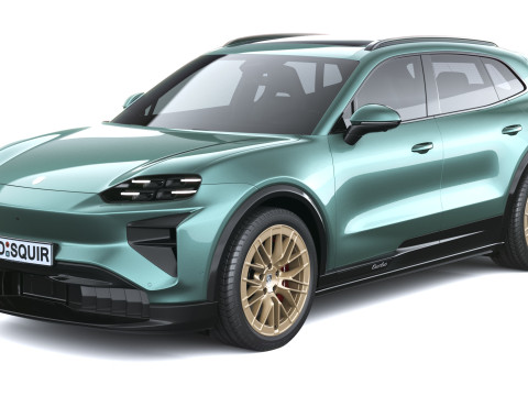 Porsche Cayenne Turbo El&eacute;trico 2027 Modelo 3D