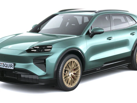 Porsche Cayenne Turbo Elettrica 2027 Modello 3D