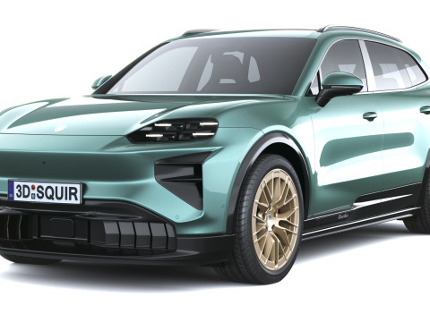Porsche Cayenne Turbo El&eacute;trico 2027 Modelo 3D