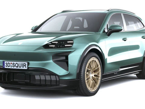 Porsche Cayenne Turbo Elettrica 2027 Modello 3D