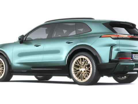 Porsche Cayenne Turbo El&eacute;trico 2027 Modelo 3D