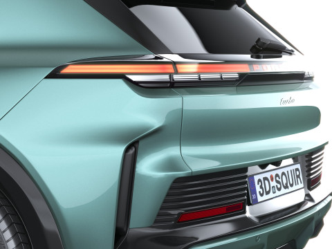 Porsche Cayenne Turbo El&eacute;trico 2027 Modelo 3D