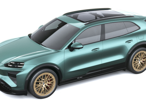 Porsche Cayenne Turbo El&eacute;trico 2027 Modelo 3D