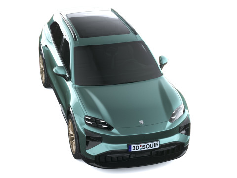 Porsche Cayenne Turbo El&eacute;trico 2027 Modelo 3D