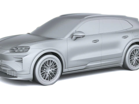 Porsche Cayenne Turbo Elettrica 2027 Modello 3D