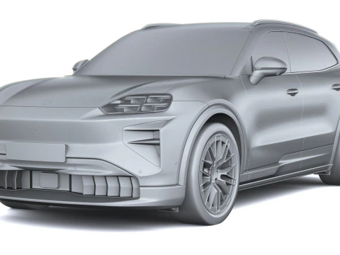 Porsche Cayenne Turbo Elettrica 2027 Modello 3D