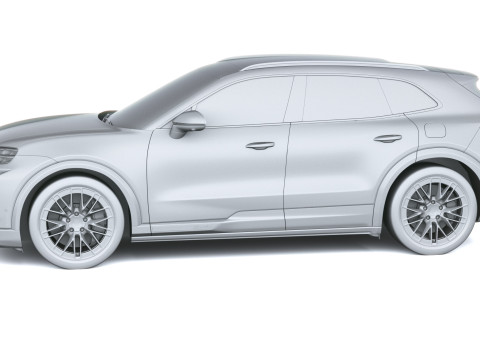 Porsche Cayenne Turbo El&eacute;trico 2027 Modelo 3D